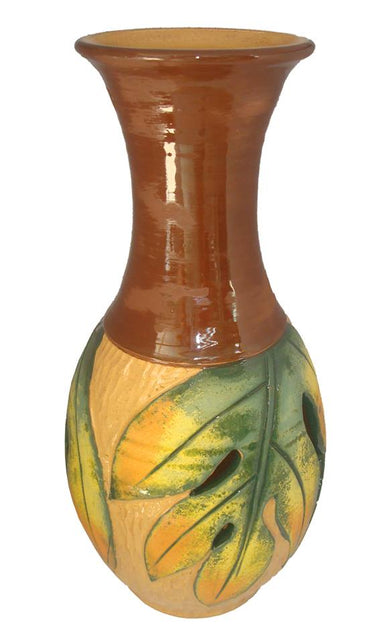 Lrg Cut Breadfruit Vase